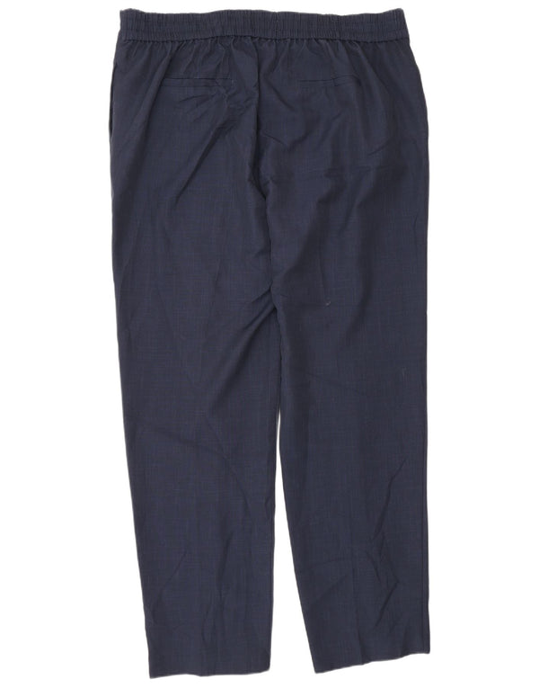 Marks & Spencer Pantalones chinos rectos para mujer UK 18 XL W36 L30 Azul marino