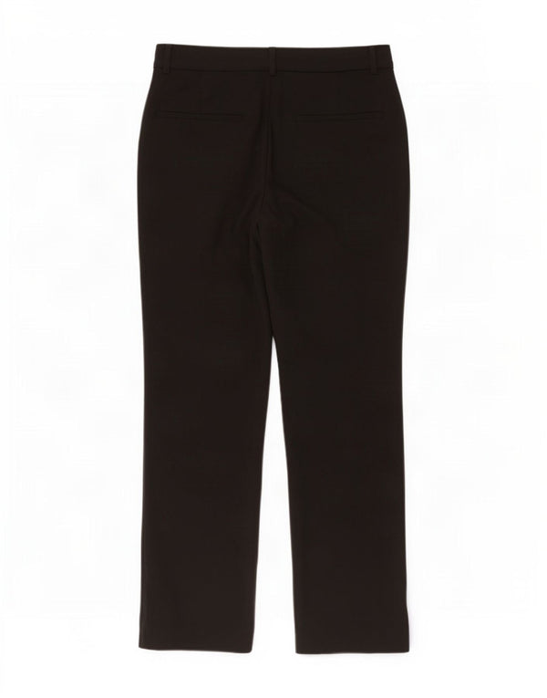 Zara Mujer Pantalón Traje Recto Mediano W28 L30 Negro Poliéster