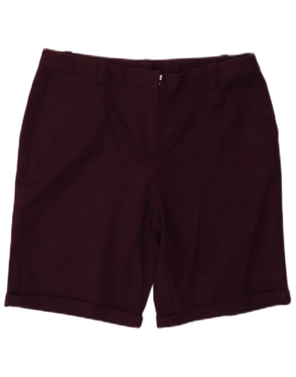 Crew Clothing Pantalones cortos chinos para mujer UK 12 Medium W30 Algodón burdeos
