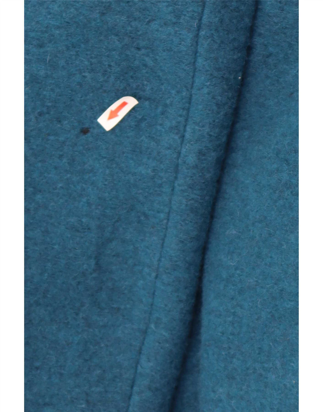 Zara Mujer Abrigo UK 44 Medio Azul Marino Poliéster