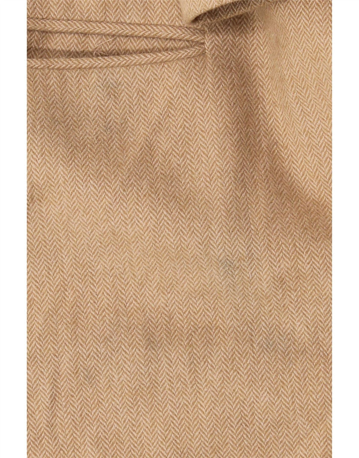 Marks & Spencer Abrigo para mujer UK 46 Lana en espiga beige grande
