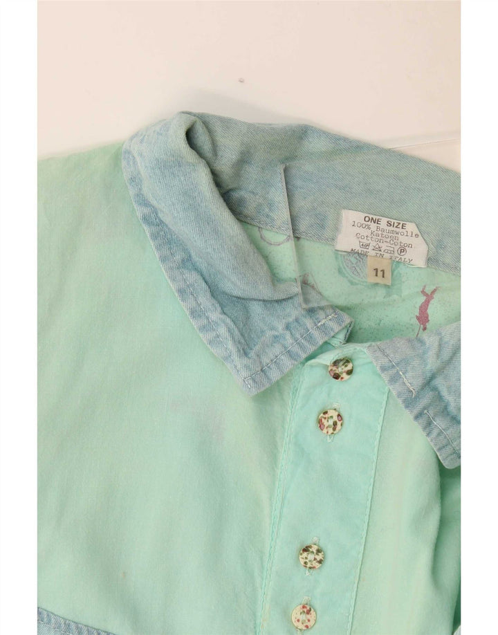 Chewan - Jersey gráfico para hombre, talla única, color turquesa