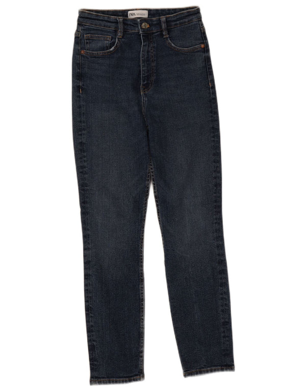 Zara Mujer Vaqueros Slim EU 36 XS W26 L26 Azul