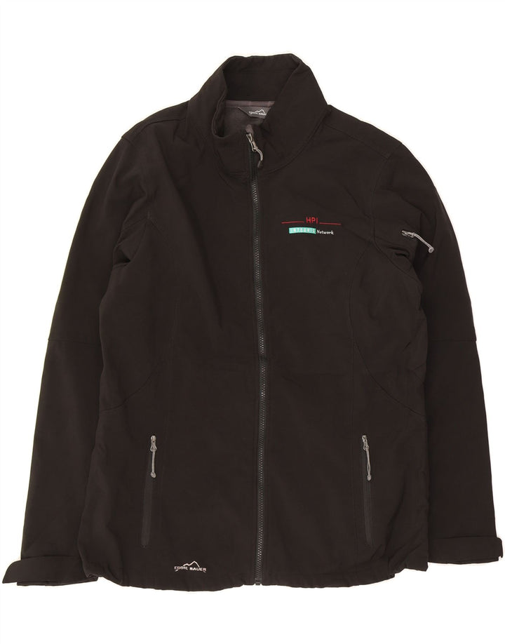 EDDIE BAUER Womens Tracksuit Top Jacket UK 18 XL Black Polyester Vintage Eddie Bauer and Second-Hand Eddie Bauer from Messina Hembry 