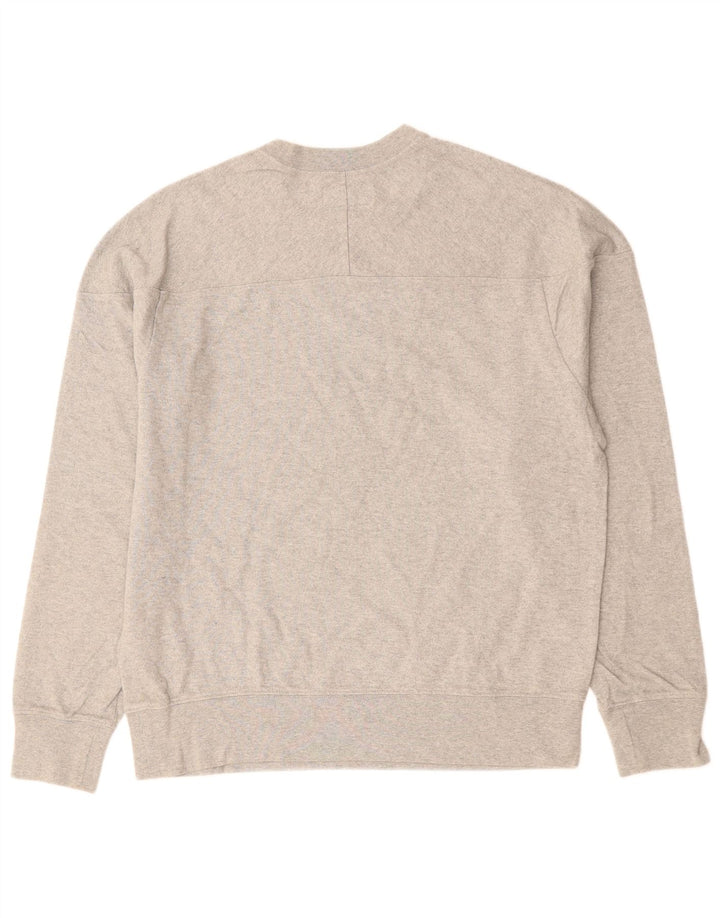 J. CREW Sudadera para Hombre Jumper Gris Medio Algodón
