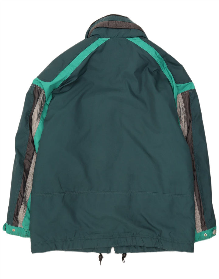 Chaqueta cortavientos con capucha para hombre Ellesse UK 38 Medium Green Colourblock