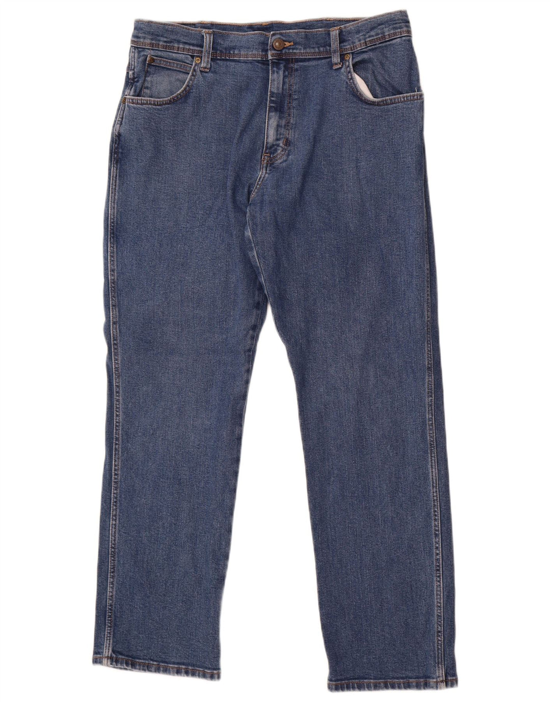 Wrangler Vaqueros Rectos Regulares Para Hombre W36 L30 Algodón Azul