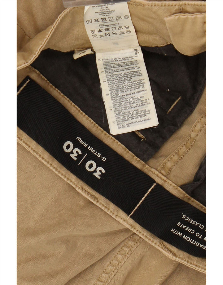 G-STAR Mens Classics Slim Cargo Pantalones W30 L30 Algodón Beige