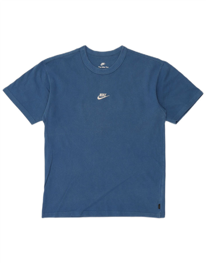 NIKE Camiseta holgada para hombre Top Small Blue Cotton