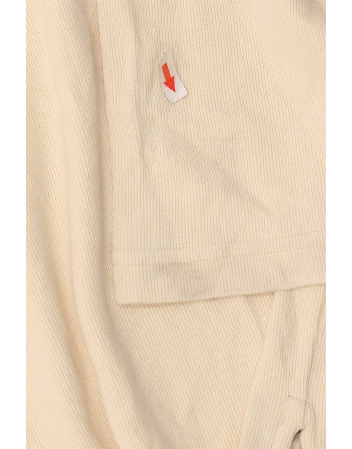 Fila - Camiseta con capucha para hombre, manga larga, algodón beige grande