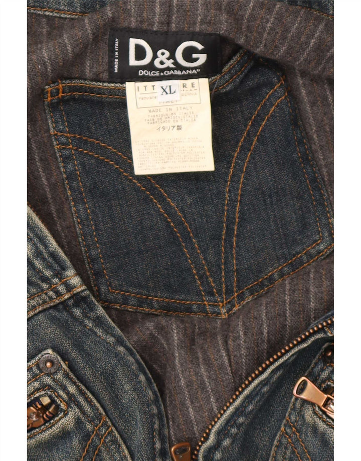Dolce & Gabbana Chaqueta vaquera para hombre UK 42 XL Algodón azul