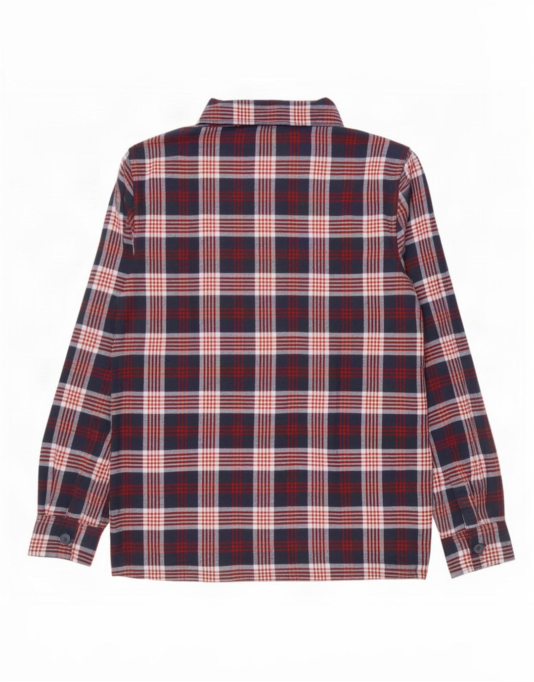 Camisa de franela de leñador para hombre Active Touch Algodón a cuadros azul marino mediano