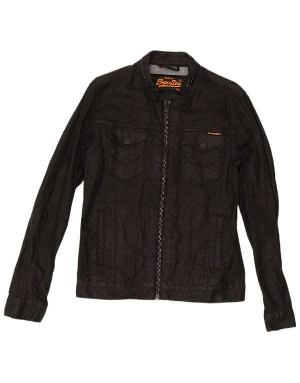 Superdry Chaqueta Vaquera Para Hombre UK 36 Small Algodón Negro