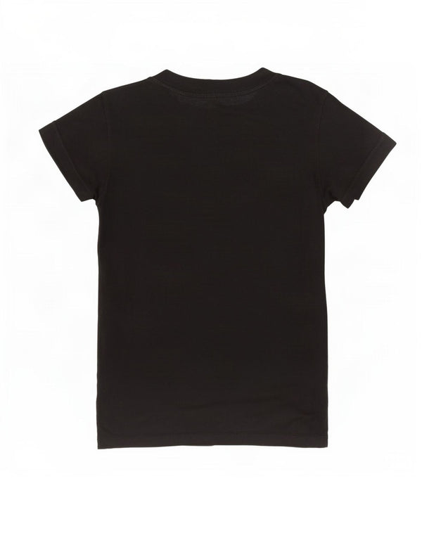 Adidas Camiseta gráfica para mujer Top UK 10 Small Black Cotton