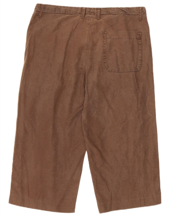Gap Bermudas de corte holgado regular para hombre tamaño mediano W32 lino marrón