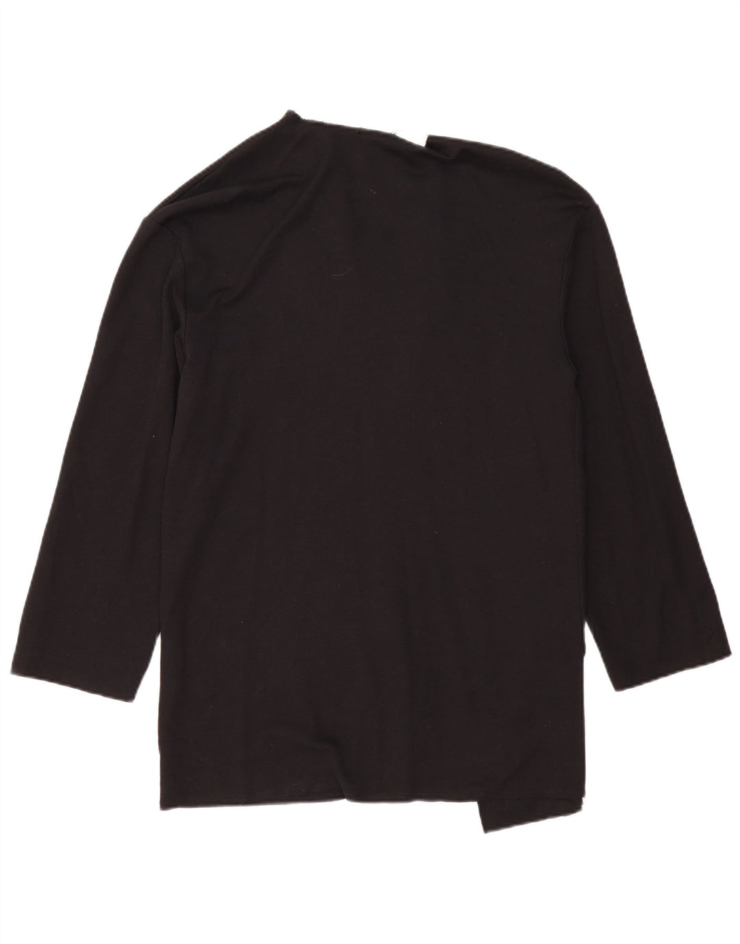 Zara Cárdigan Largo Extragrande para Mujer UK 10 Small Algodón Negro