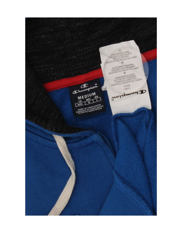 Champion Sudadera Con Capucha Y Cremallera Gráfica Para Hombre Algodón Azul Medio