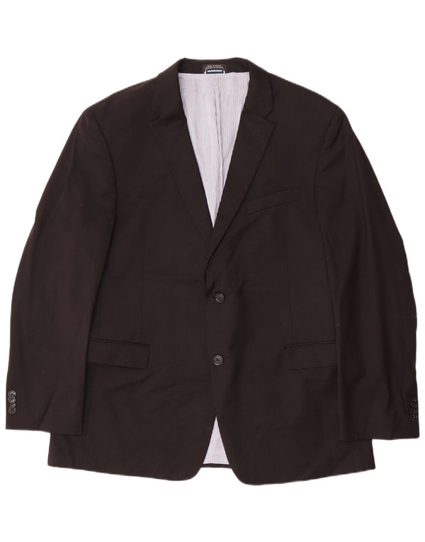 Tommy Hilfiger Chaqueta tipo blazer de 2 botones para hombre UK 44 2XL Lana negra