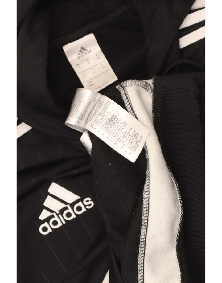 Adidas Hombre Sudadera Con Capucha Gráfica Jersey Mediano Negro Colorblock Poliéster