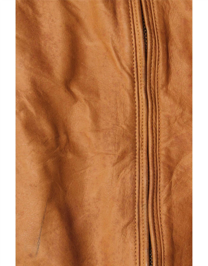 J.J.Scott Chaqueta de cuero para hombre IT 52 XL Beige
