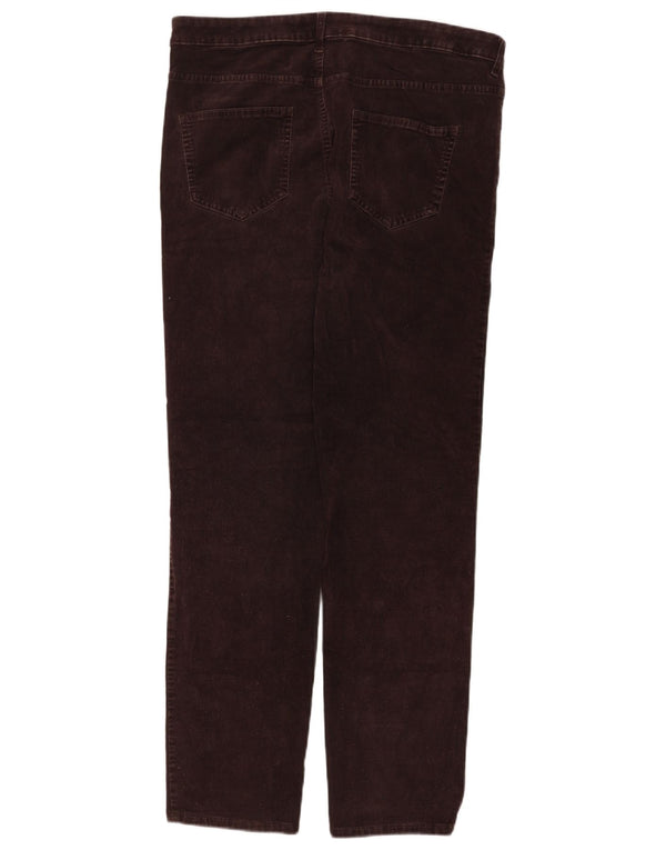 Marks & Spencer Pantalones rectos de pana para mujer UK 46 Large W34 L28 Marrón
