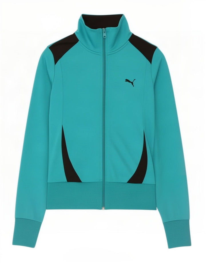 Puma - Chaqueta de chándal para mujer, talla 40, talla mediana, color turquesa