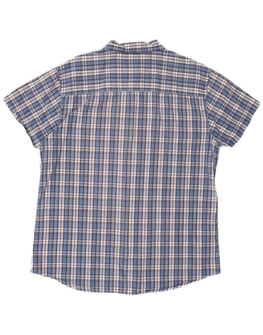 Wrangler Camisa De Manga Corta Regular Fit Para Hombre XL Blue Check