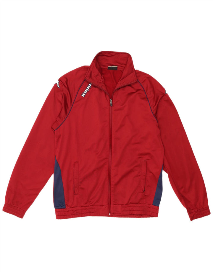 Kappa Hombre Chaqueta Top De Chándal Con Gráfico Grande Color Borgoña