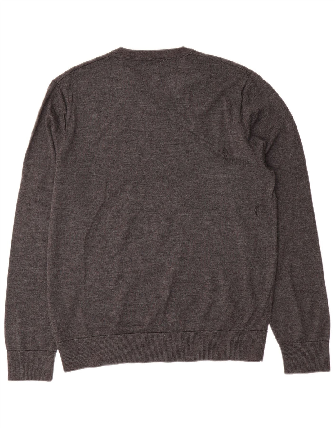 Gap Jersey con cuello en V para hombre de lana gris grande