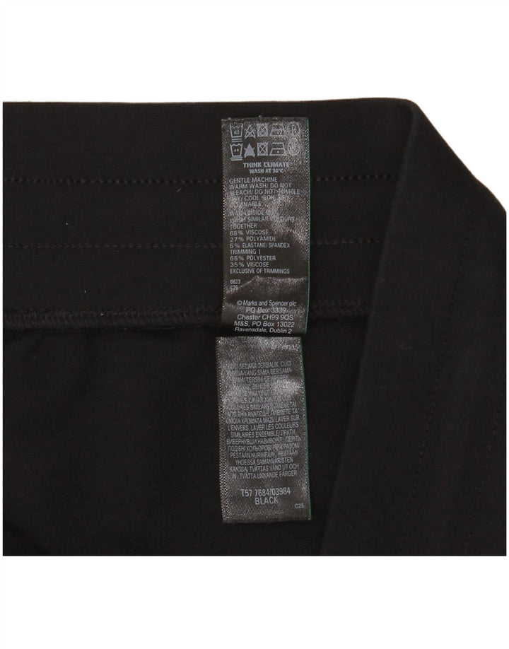 Marks & Spencer Pantalones de chándal para mujer UK 46 Large Black Colorblock