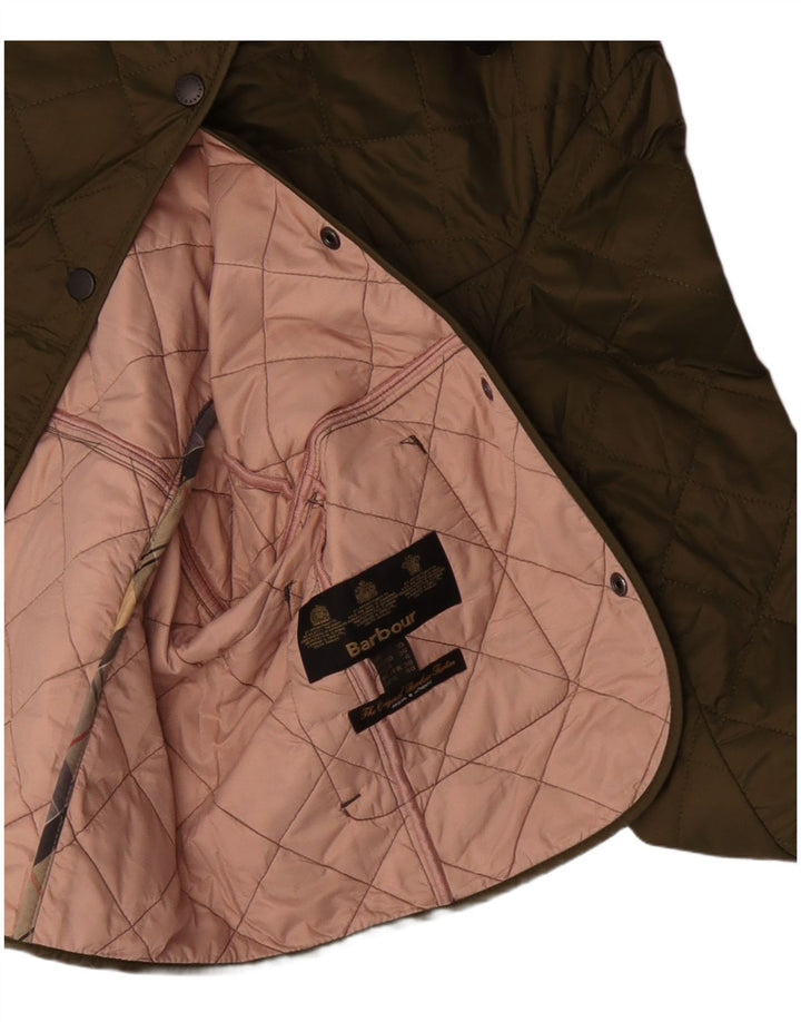 Barbour Chaqueta Acolchada Mujer UK 10 Small Caqui