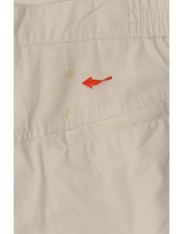 Adidas Mens Pegged Chino Shorts W36 Grande Poliéster Blanco