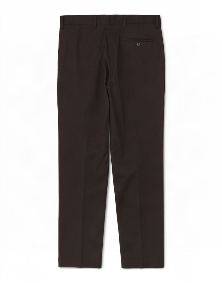 Marks & Spencer Pantalón de traje de corte regular para hombre W34 L33 Lana negra