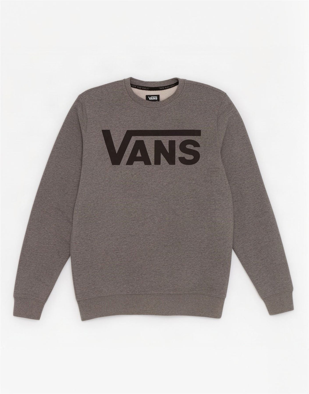 Vans Hombre Sudadera Gráfica Jersey Pequeño De Algodón Moteado Gris
