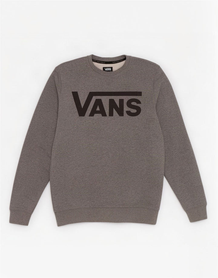 Vans Hombre Sudadera Gráfica Jersey Pequeño De Algodón Moteado Gris