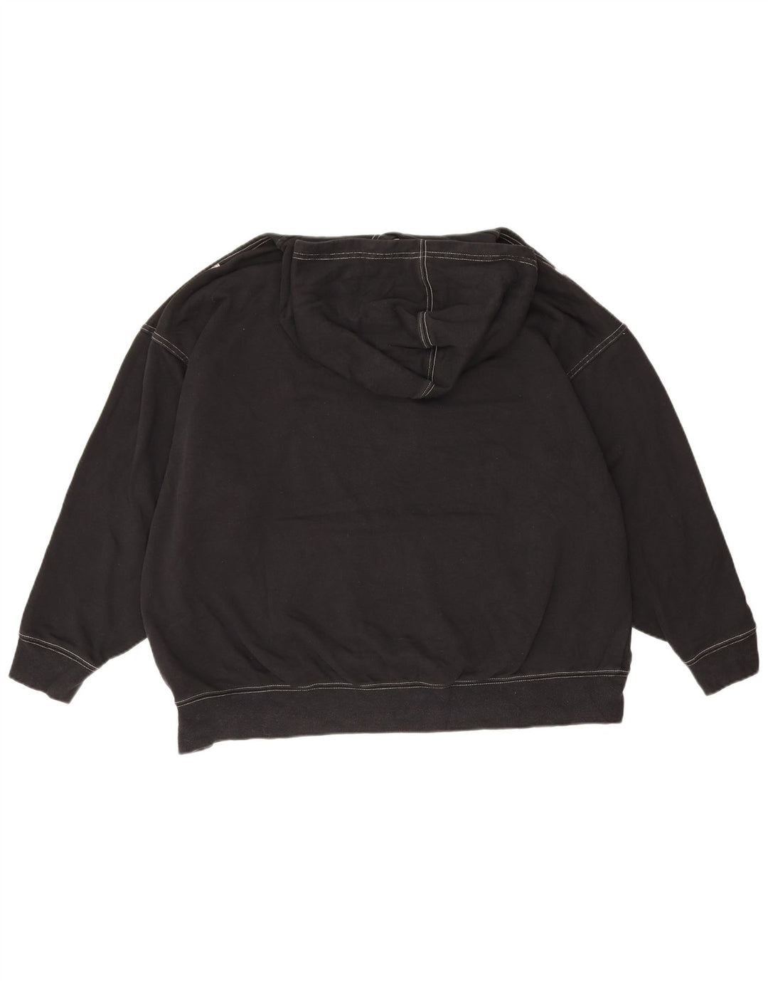 Nike Jersey con capucha extragrande para hombre, talla pequeña, algodón negro