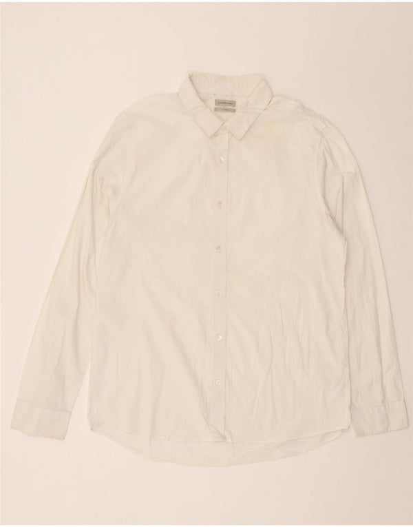 Camisa Calvin Klein Jeans Hombre XL Blanco Algodón