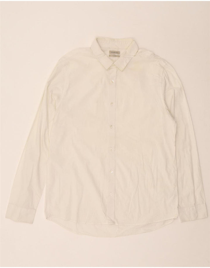 Camisa Calvin Klein Jeans Hombre XL Blanco Algodón