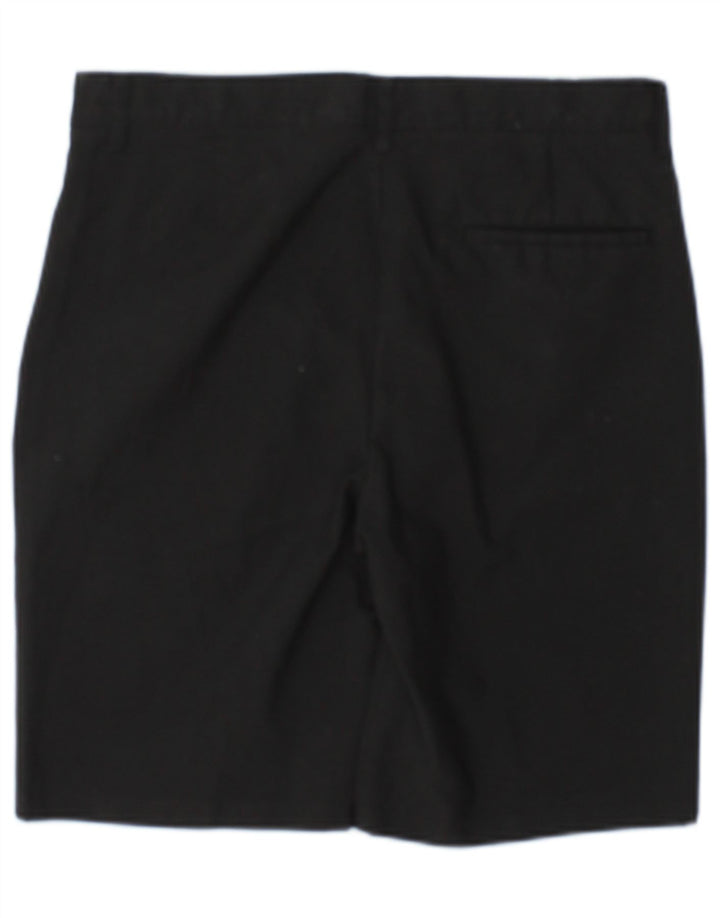 Marks & Spencer Pantalones cortos chinos para niños 13-14 años W30 Poliéster negro