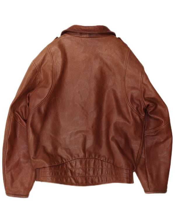 Dainese Chaqueta De Cuero Para Hombre IT 52 Large Marrón
