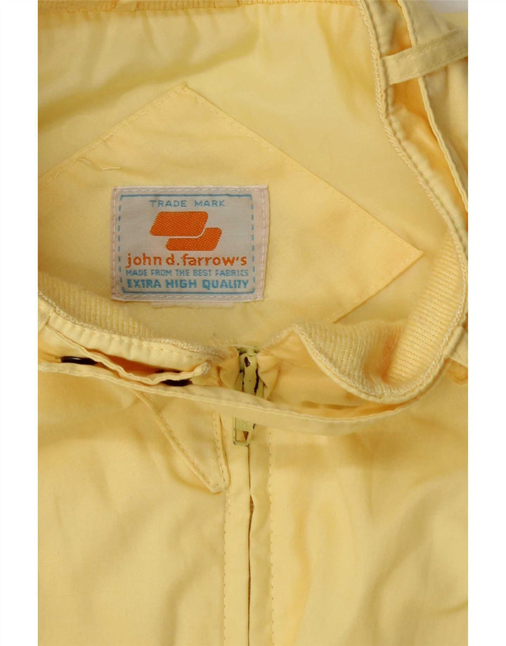 Vintage hombres bomber chaqueta Reino Unido 38 amarillo medio