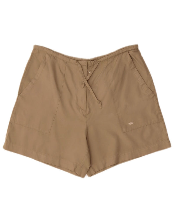 Pantalones cortos Nike para mujer US 8/10 Medium W30 Beige Poliéster