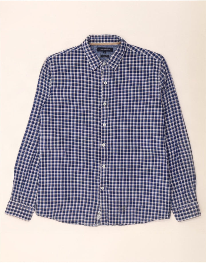 Camisa Tommy Hilfiger Hombre Vintage Fit XL Azul Vichy