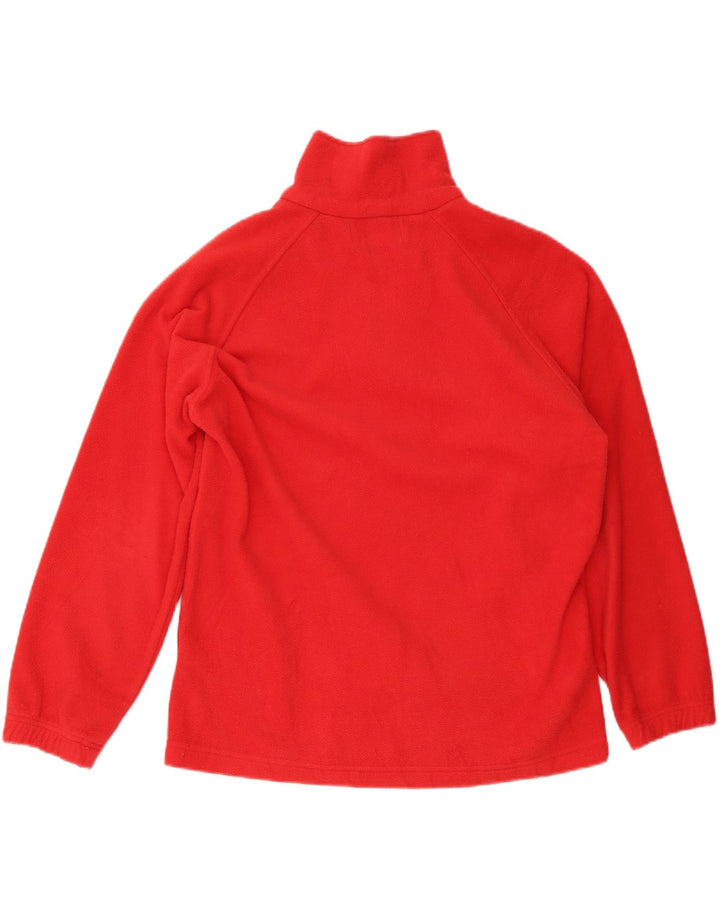 Kappa Hombre Jersey De Forro Polar Con Cremallera Y Cuello Medio Poliéster Rojo