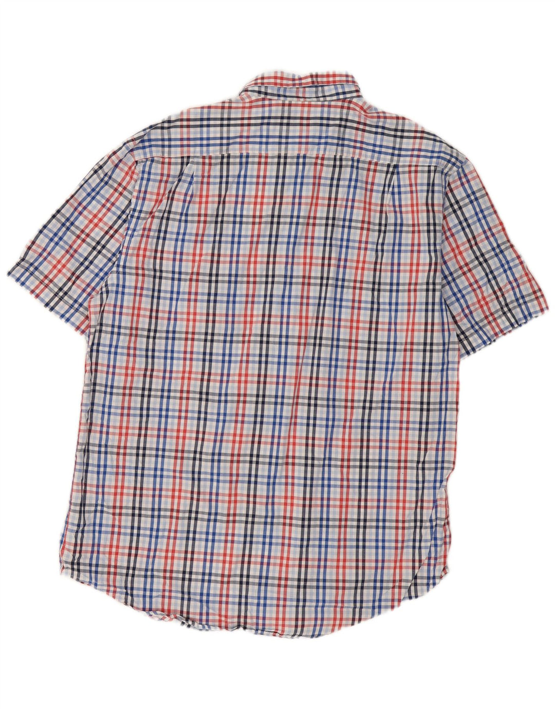 Izod Camisa De Manga Corta Para Hombre De Algodón Con Cuadros Multicolores