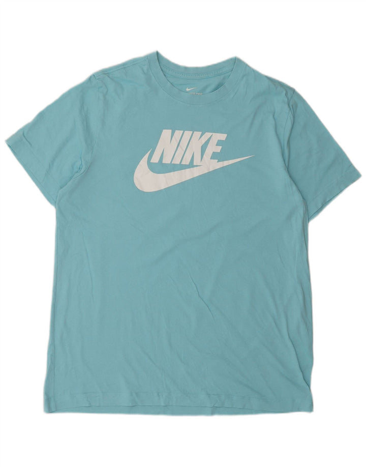 Camiseta Nike Hombre Top Grande Azul Algodón