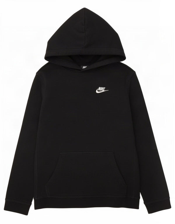 Nike Boys Hoodie Jumper 13-14 Years XL Black Cotton