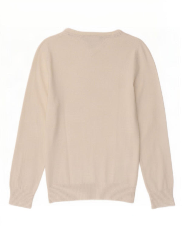 Tommy Hilfiger Suéter tipo jersey con cuello barco para mujer Reino Unido 12 Mediano Blanco