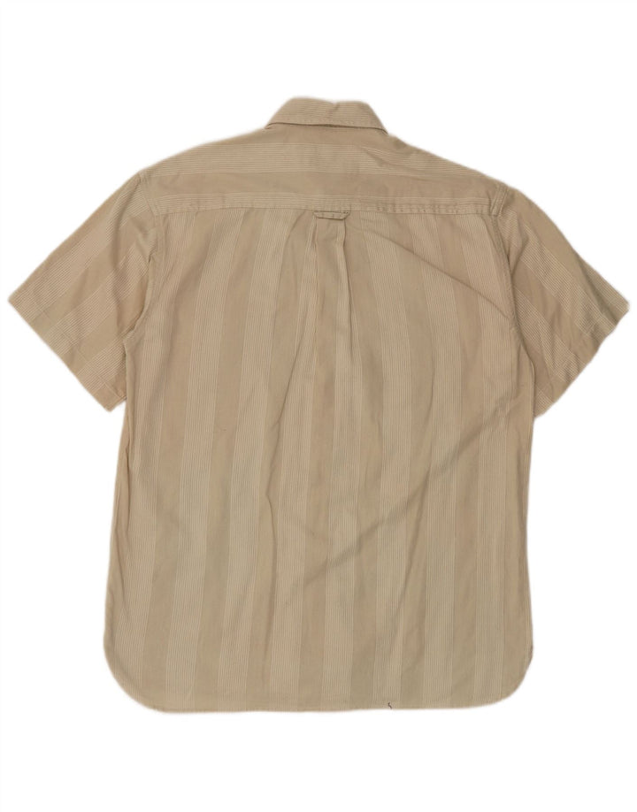 Camisa vintage de manga corta para hombre beige medio