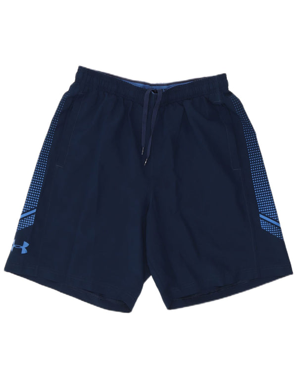 Under Armour Hombre Pantalones cortos deportivos de corte holgado con gráfico Azul marino mediano